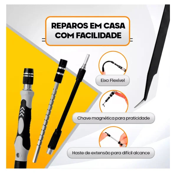 Kit ferramentas multiuso profissional 115 peças - Arveth shop