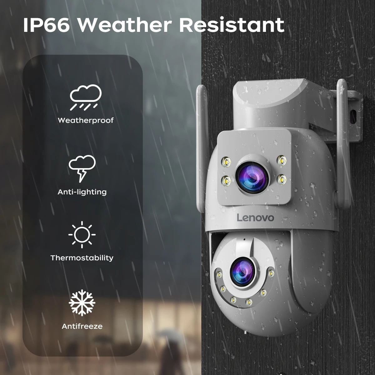 Câmera de Segurança 5G Lenovo 4K WiFi Outdoor – Proteção Completa e Inteligente - Arveth Shop