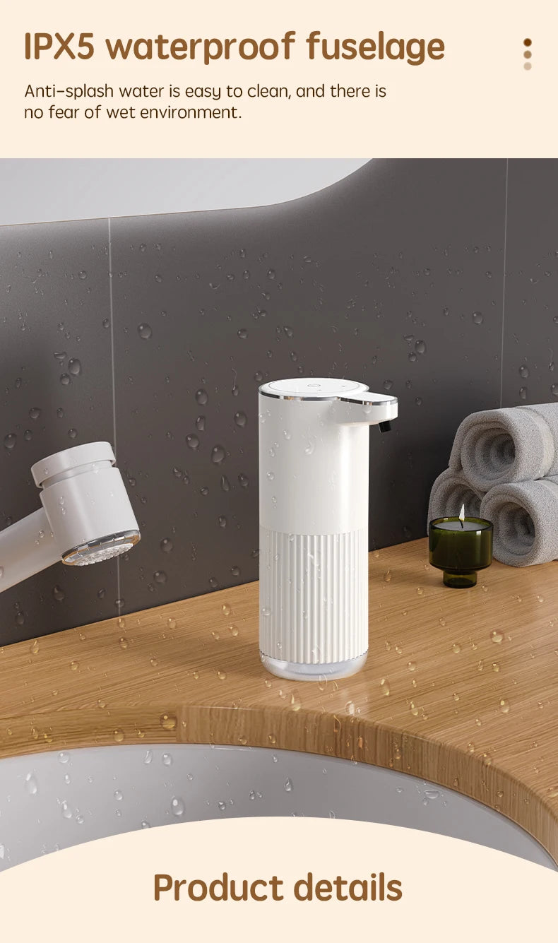 Dispensador de Sabonete Líquido Automático HQ – Branco, 360ml - Arveth Shop